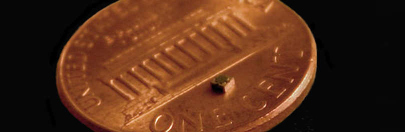 Micromotor on penny