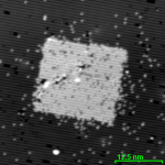 STM image of square pattern drawn by HDL.